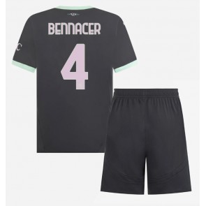 Billiga AC Milan Ismael Bennacer #4 Tredjeställ Barn 2024-25 Kortärmad (+ Korta byxor)